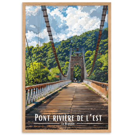 Pont riviere de l est  30 × 40 cm
