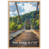 Pont riviere de l est  30 × 40 cm