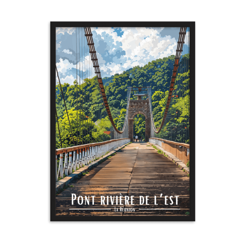 Pont riviere de l est  50 × 70 cm