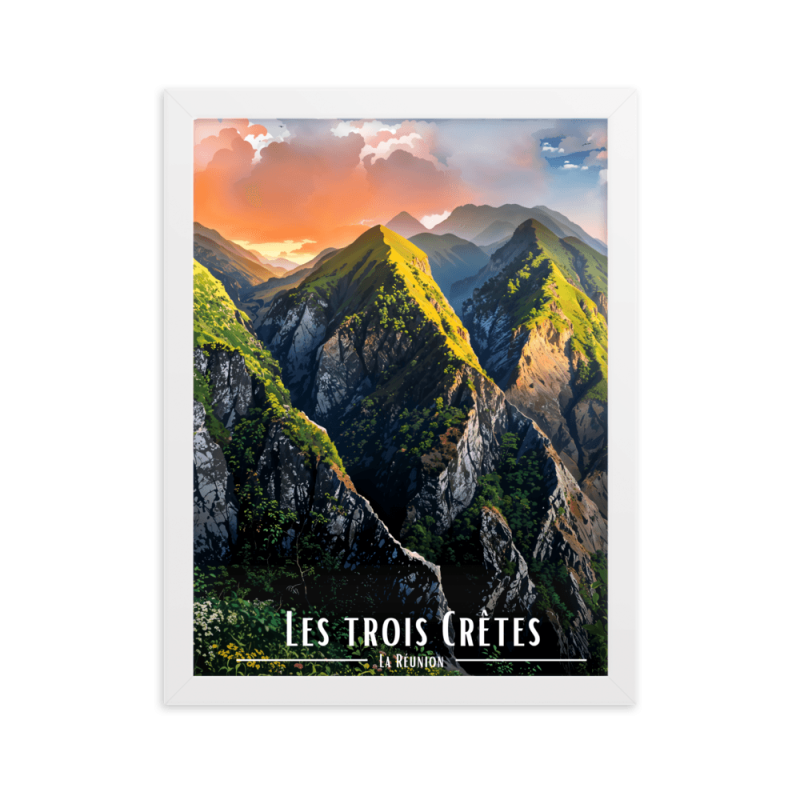 Les trois cretes 61 × 91 cm