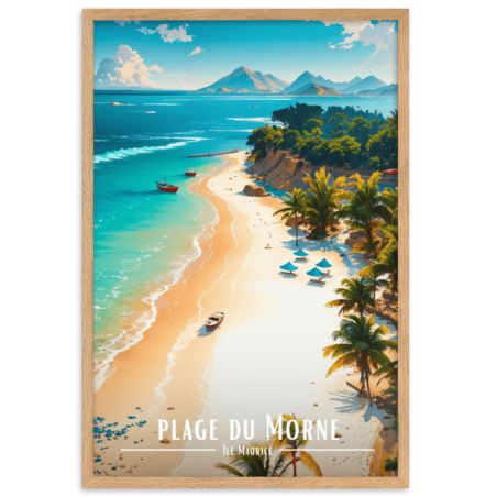 Plage du morne  30 × 40 cm