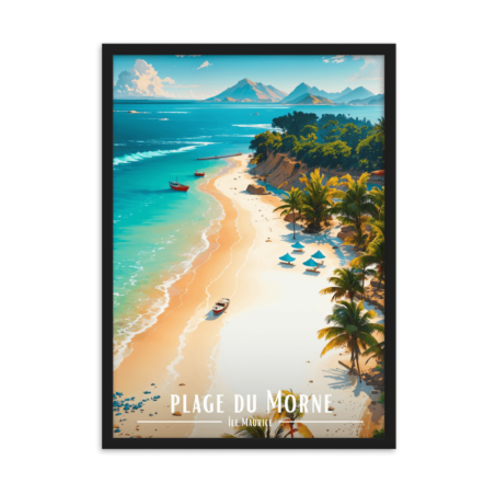 Plage du morne  50 × 70 cm