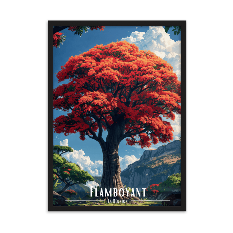 Majestueux flamboyant  50 × 70 cm