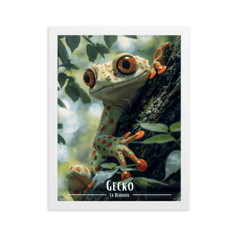 Gecko sur son arbre 61 × 91 cm