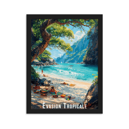 Evasion tropicale  50 × 70 cm