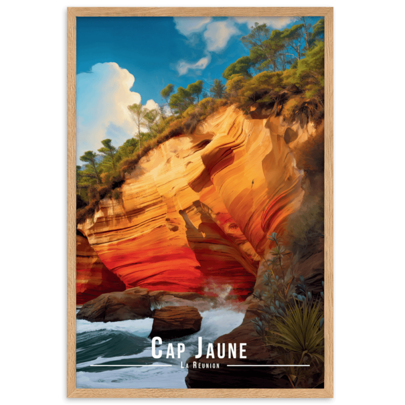 Cap jaune  30 × 40 cm
