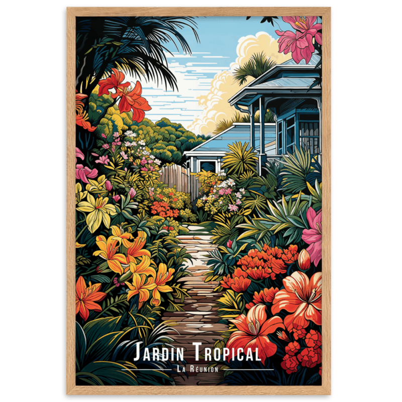 Jardin tropical  30 × 40 cm