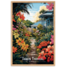 Jardin tropical  30 × 40 cm