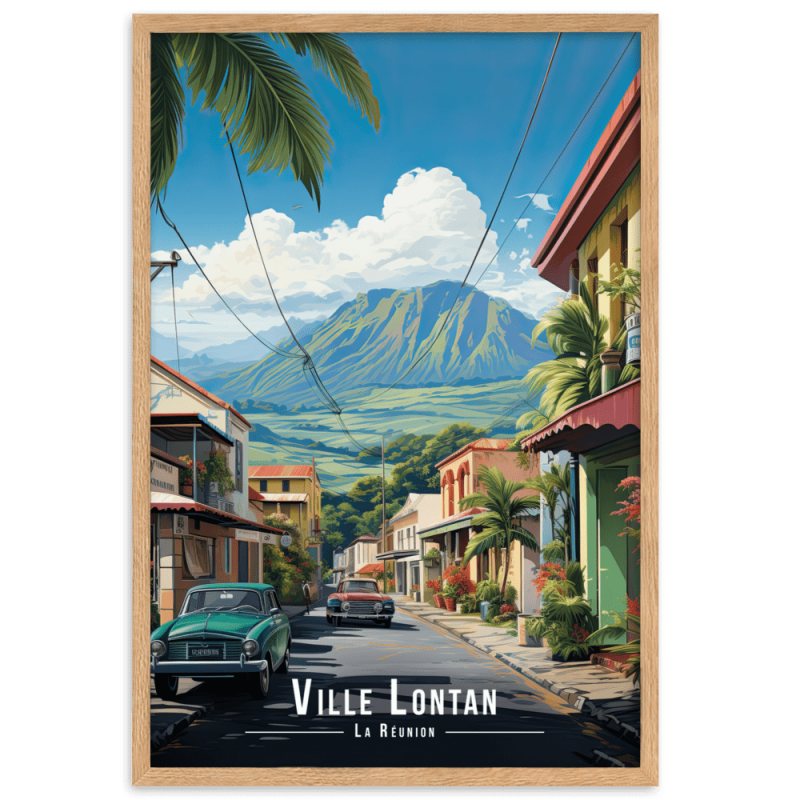 Ville lontan la reunion  30 × 40 cm