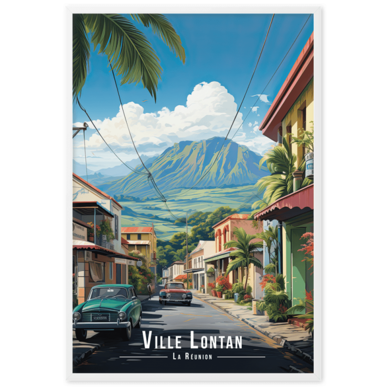 Ville lontan la reunion  61 × 91 cm