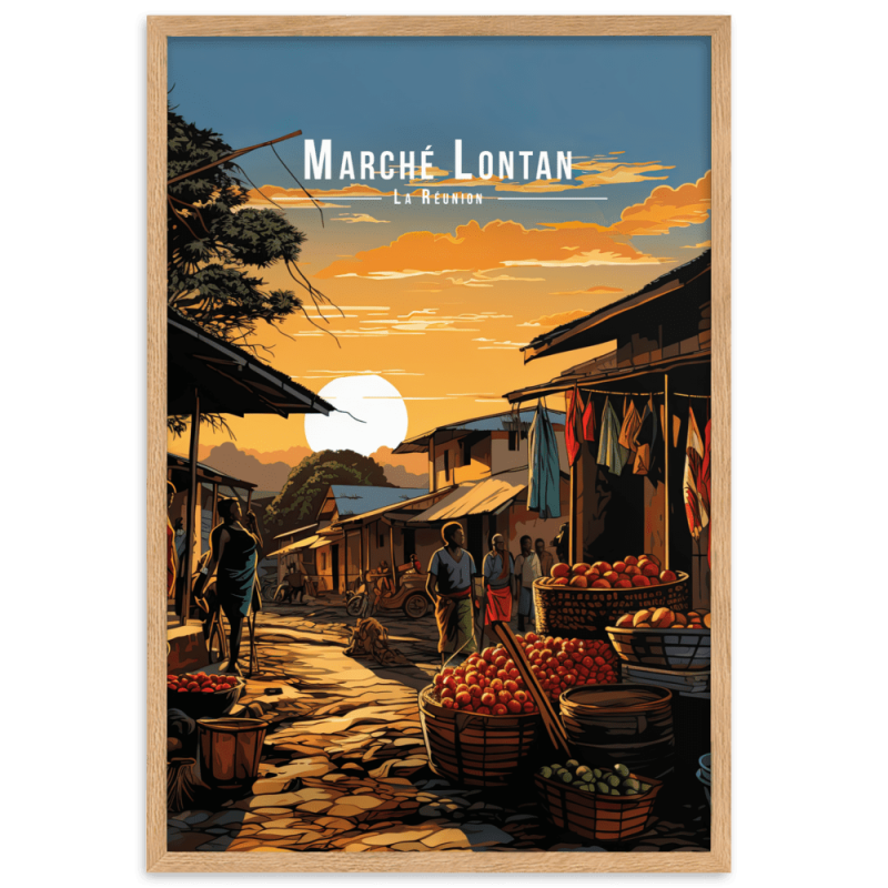 Marche forain datan  30 × 40 cm