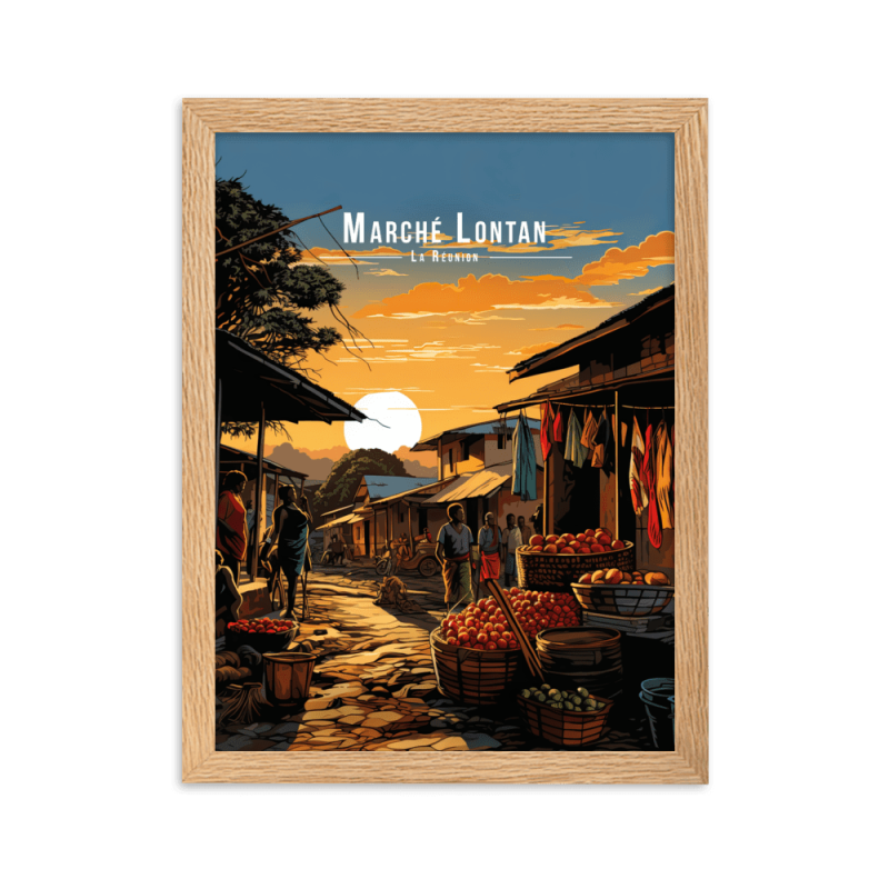 Marche forain datan  50 × 70 cm