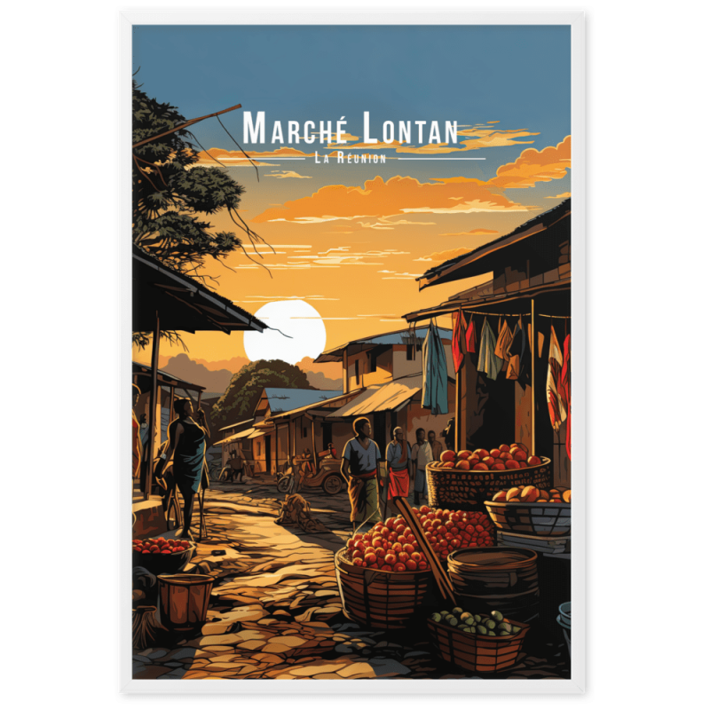Marche forain datan  61 × 91 cm