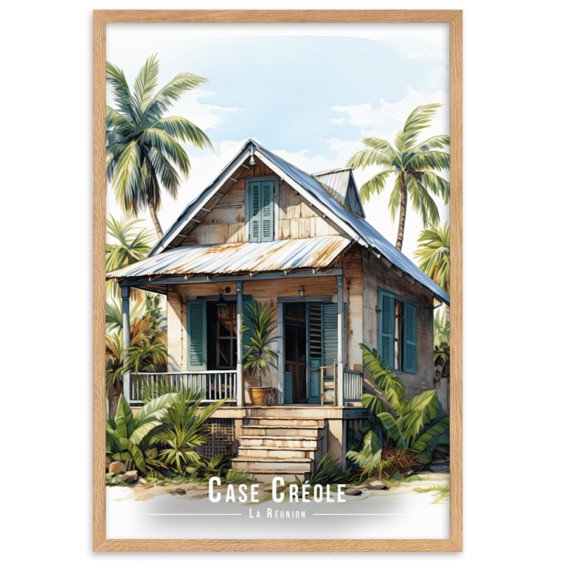 Case creole  30 × 40 cm