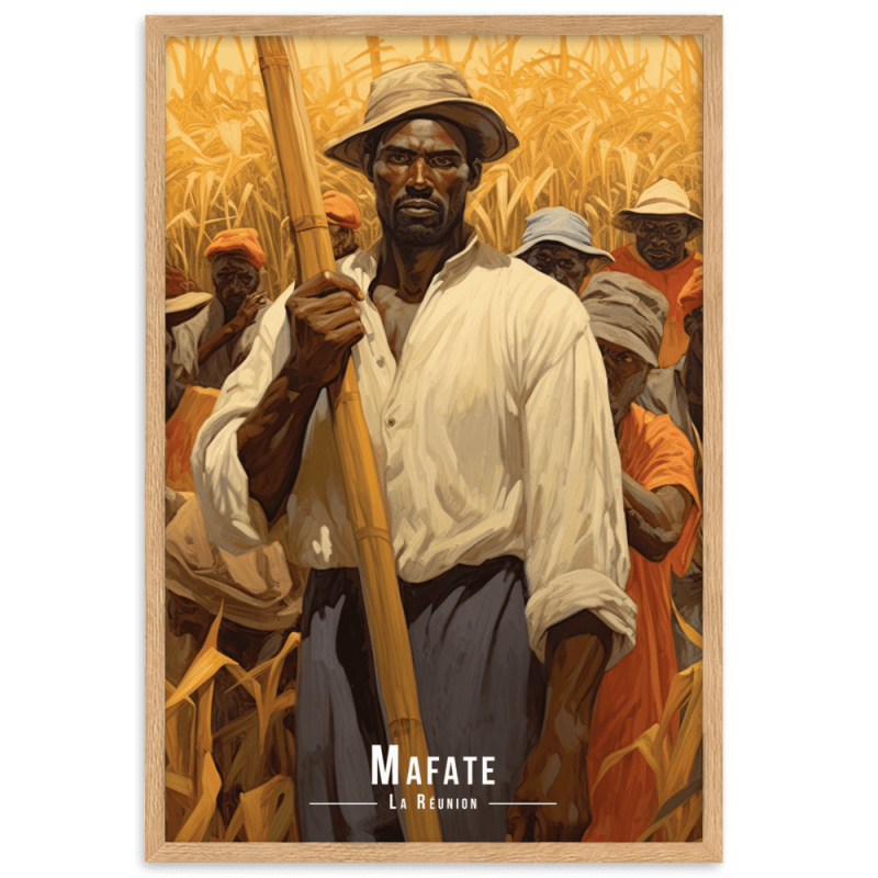 Grand mere kal portrait de mafate  30 × 40 cm
