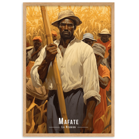 Grand mere kal portrait de mafate  30 × 40 cm