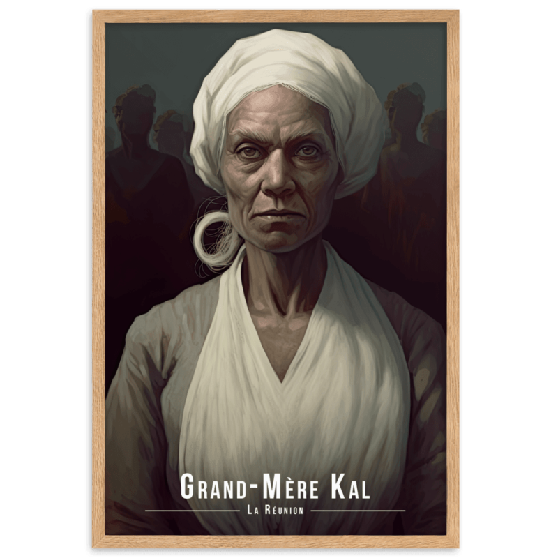 Grand mere kal portrait de grand mere kal  30 × 40 cm