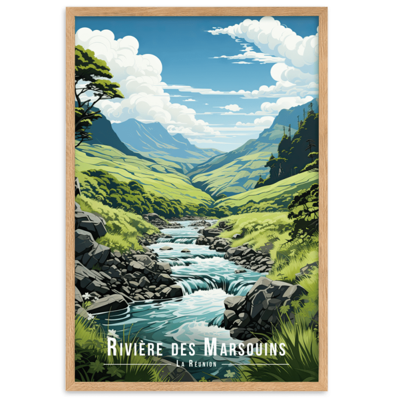Riviere des marsouins  30 × 40 cm