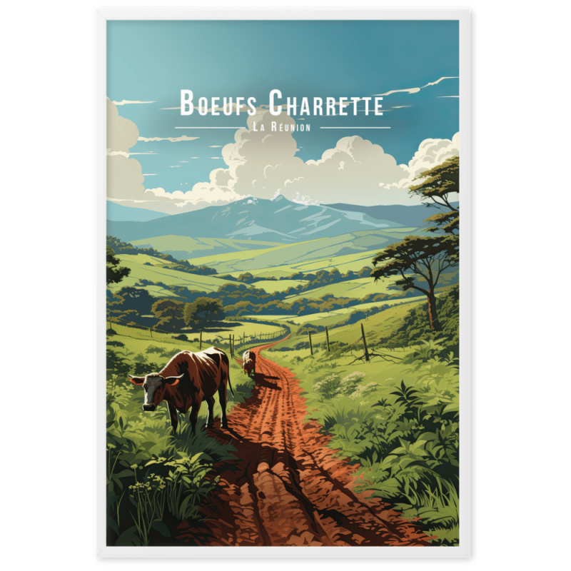 Boeufs charrette  61 × 91 cm