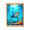 Un requin parmi les poissons  50 × 70 cm