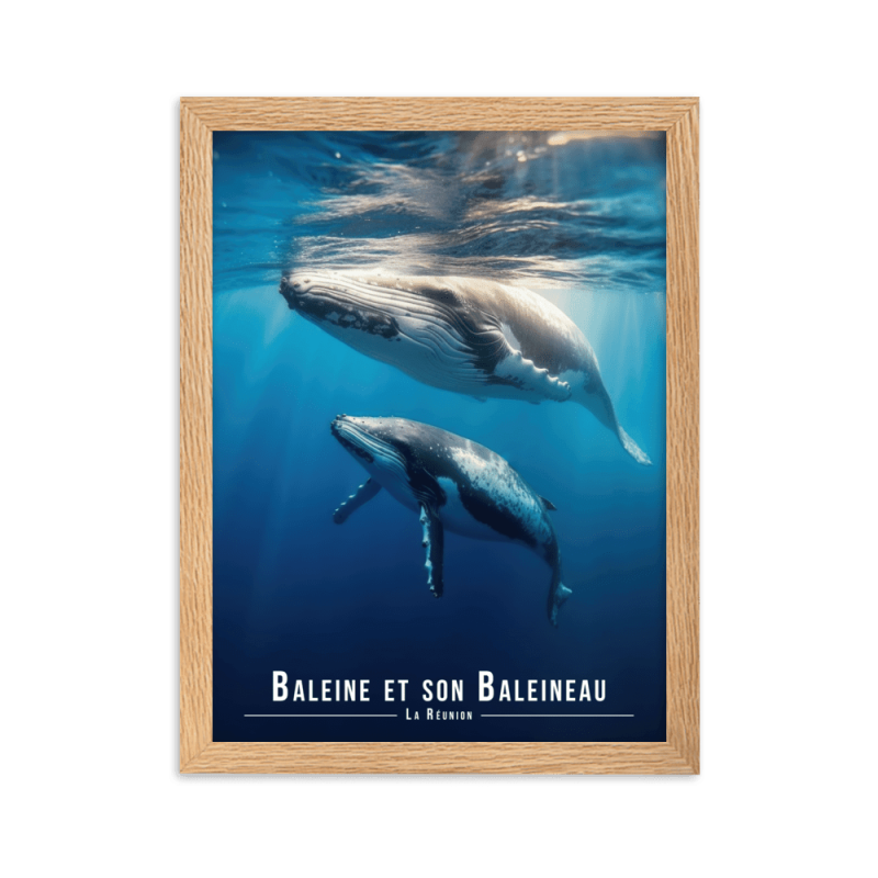 Baleine et son petit 50 × 70 cm