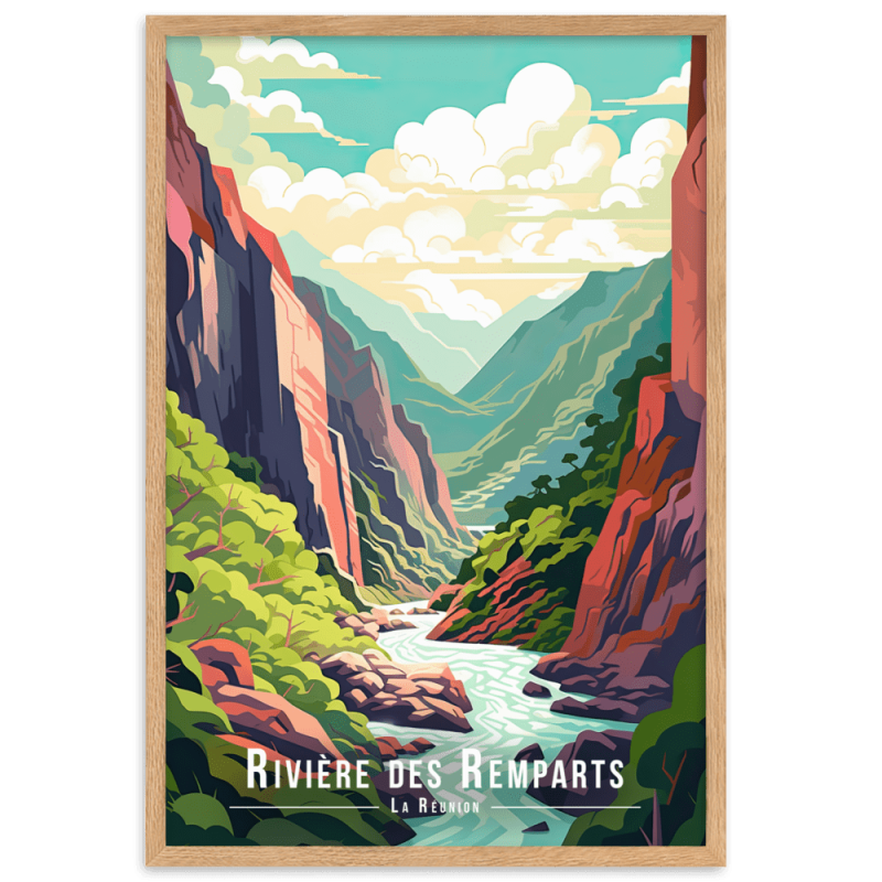 Ravine de la reunion  30 × 40 cm