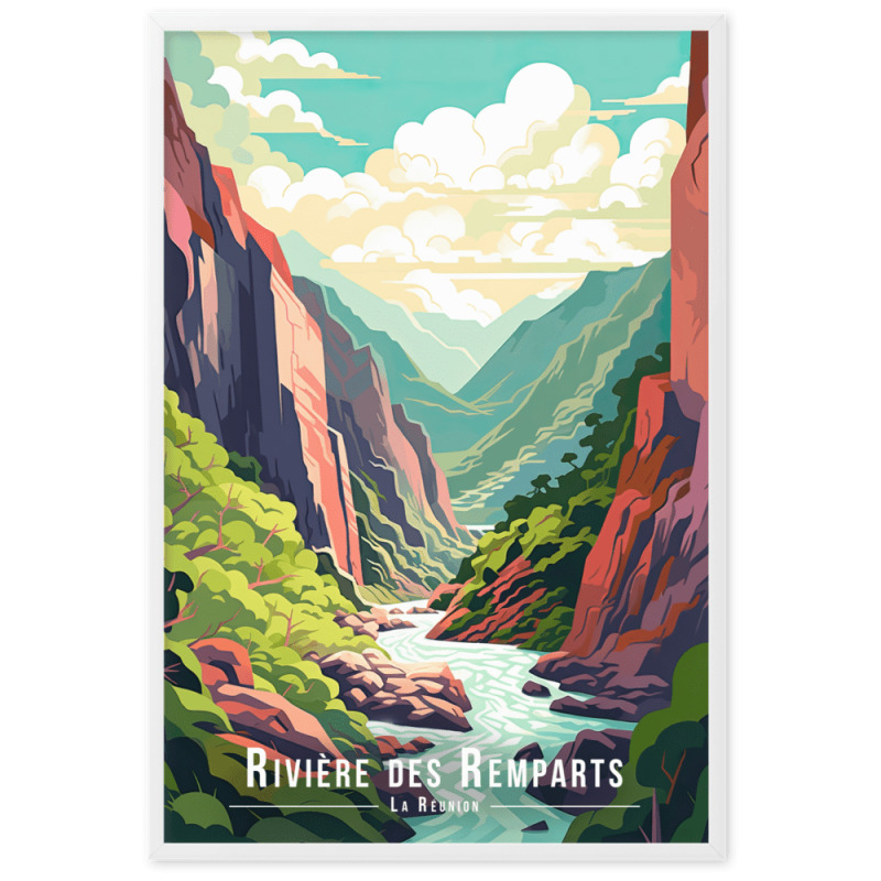 Ravine de la reunion  61 × 91 cm