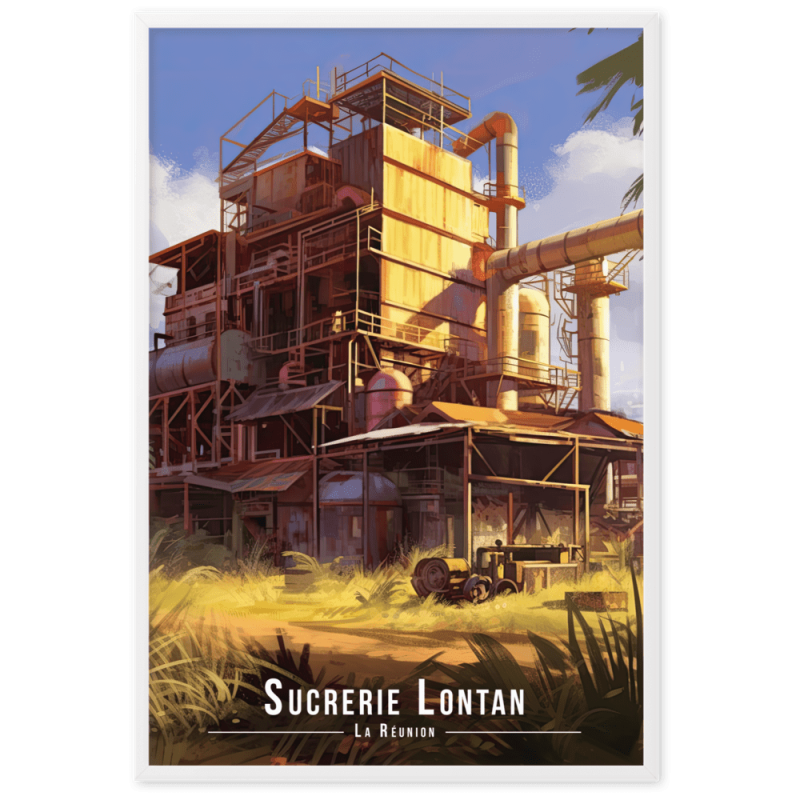 Usine a cannes a sucre reunionnaise  61 × 91 cm