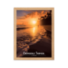 Promenade solitaire au crepuscule tropical  50 × 70 cm
