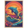 Elan oceanique  30 × 40 cm