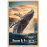 Baleine sautant hors de l'eau  30 × 40 cm