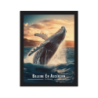 Baleine sautant hors de l'eau  50 × 70 cm