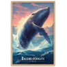 Magnifique baleine sautant hors de leau  30 × 40 cm