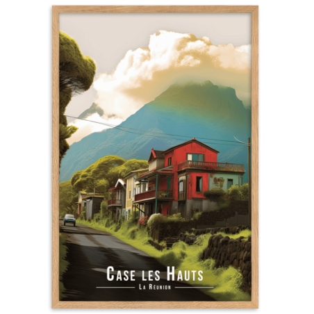 En route vers les cirques de la reunion  30 × 40 cm