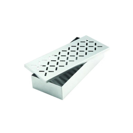 Boite de fumage en acier pour barbecue Argent