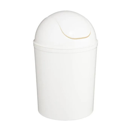 Poubelle salle de bain 7L Blanc - 5FIVE SIMPLY SMART - 160866B