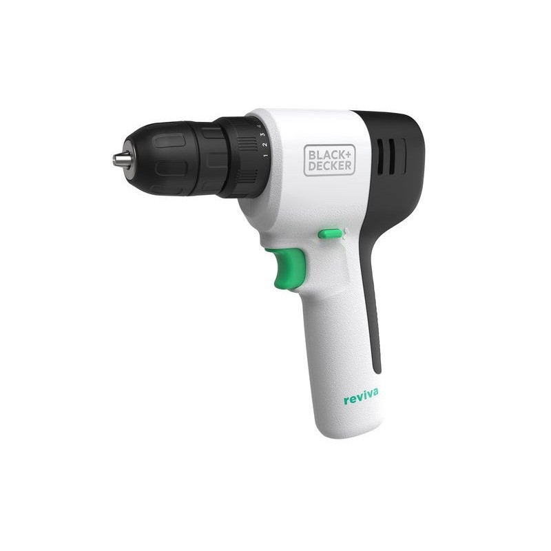 Perceuse sans fil BLACK + DECKER, 12 V 1.5 Ah, 1 batterie REVDD12C-QW