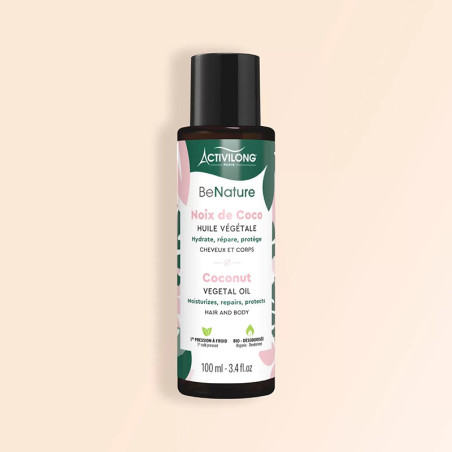 Huile de coco 100% pure Be Nature 100mL - ACTIVILONG - 21C00003654L