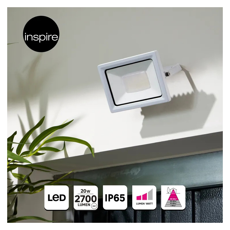 PROJ LED YONKERS 20W BLANC