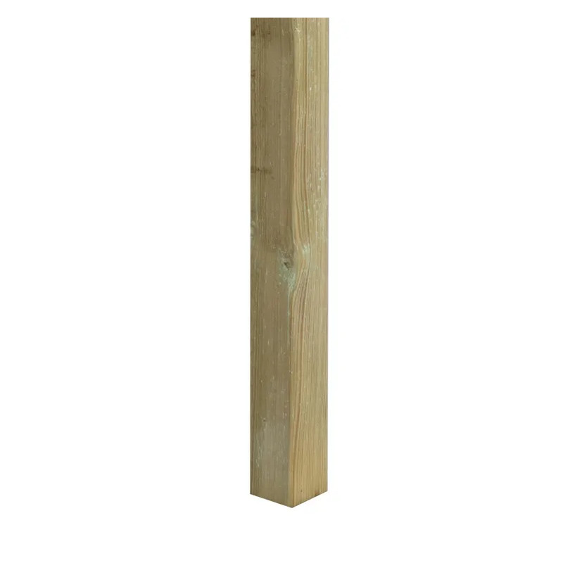 Poteau bois naturel H.240x l.7 x P.7 cm