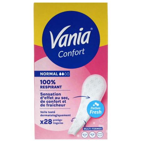 Protèges slips confort multiformes fresh x28 - VANIA - VANPSMULTI28