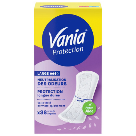 Protèges slips protection large aloe vera x36 - VANIA - VANPSLALOE36
