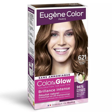 Coloration cheveux N°621 Marron Glacé Color&Glow - EUGENE COLOR - 14B00001608