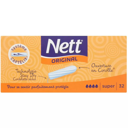 Tampons hygiéniques Original Super x32 - NETT - NETORSUP32