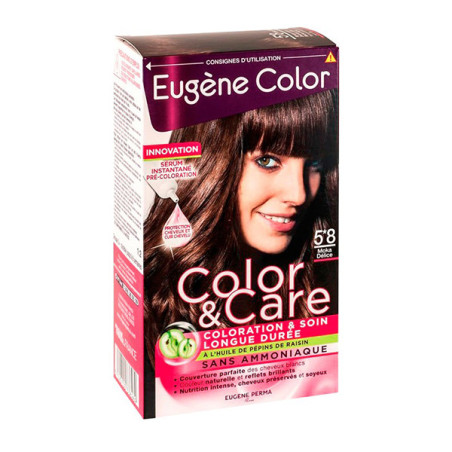 Coloration cheveux N°5.8 Moka Délice Color & Care - EUGENE COLOR - 14B00166269