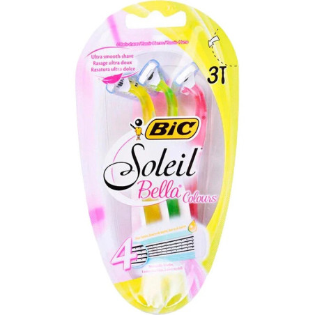 Rasoir jetable Soleil Bella colours x3 - BIC - 3BBIBELLA3