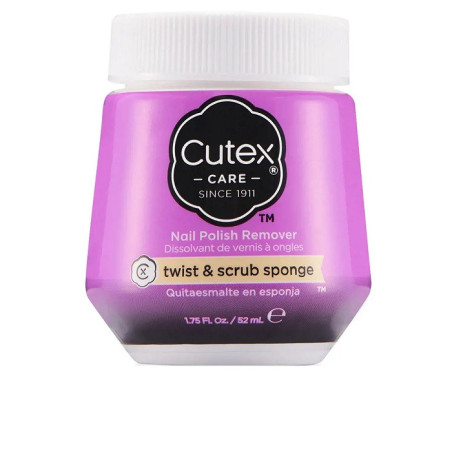 Dissolvant vernis à ongles Twist & Scrub sponge 52mL - CUTEX - 32D00007056