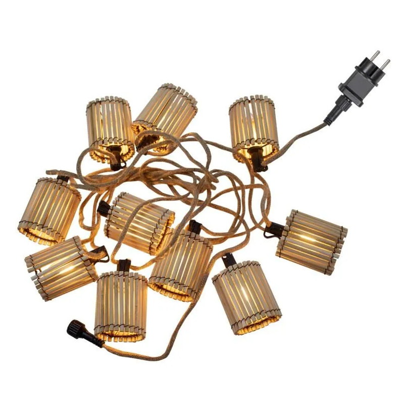 Guirlande extérieure L.8 m 10 ampoules LED OKINAWA - NEW GARDEN