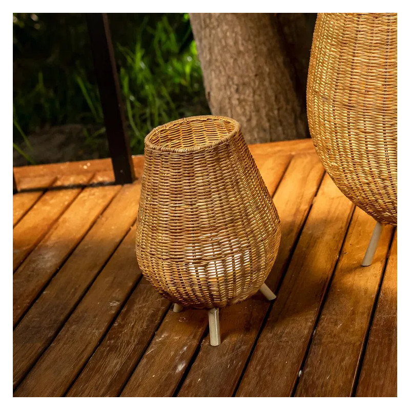Lampe extérieure rechargeable naturelle SAONA