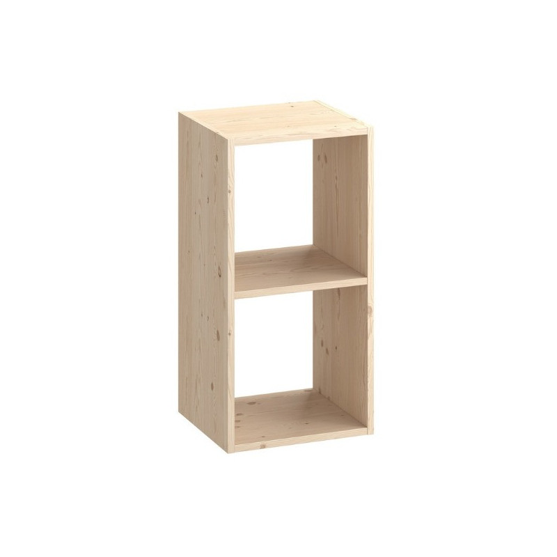 Etagère 2 Cases Spaceo Kub Pin